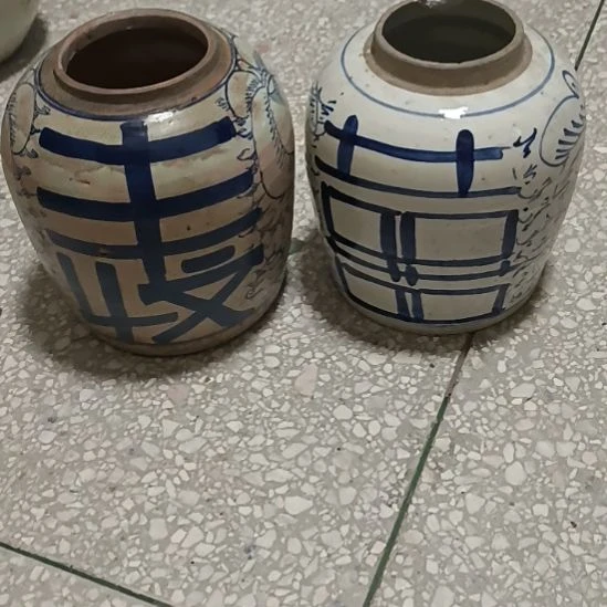 摆件丰收生产陶瓷摆件青花陶瓷摆件青花陶瓷