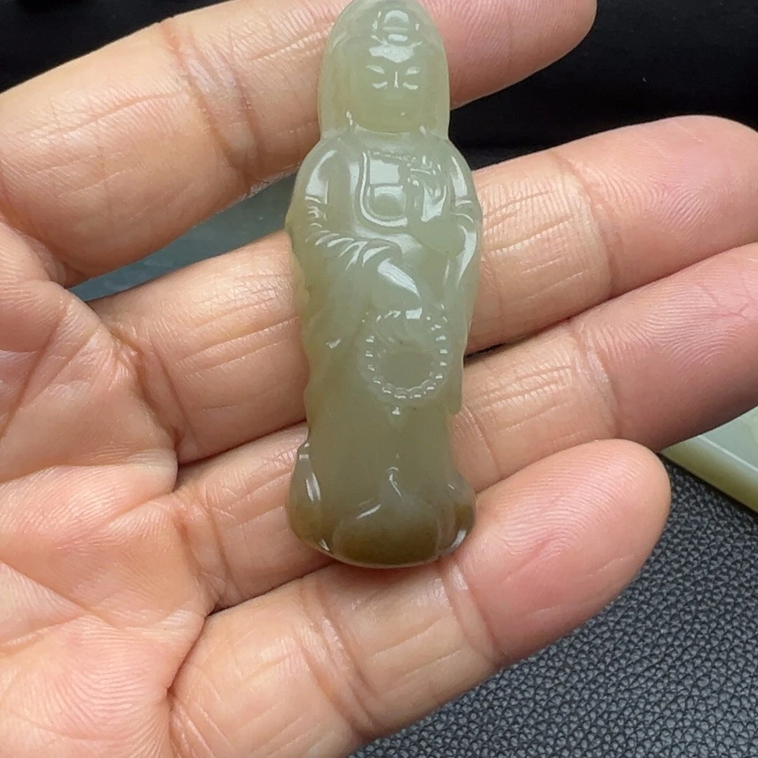 和田玉（糖玉）未镶嵌吊坠(不含链)