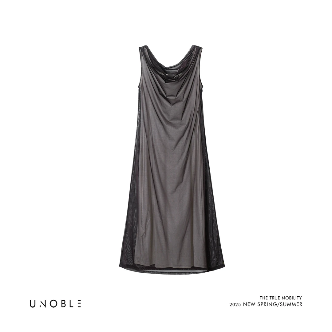 UNOBLE 2025 S/S【网纱假两件长裙】春夏新品UNL25203502