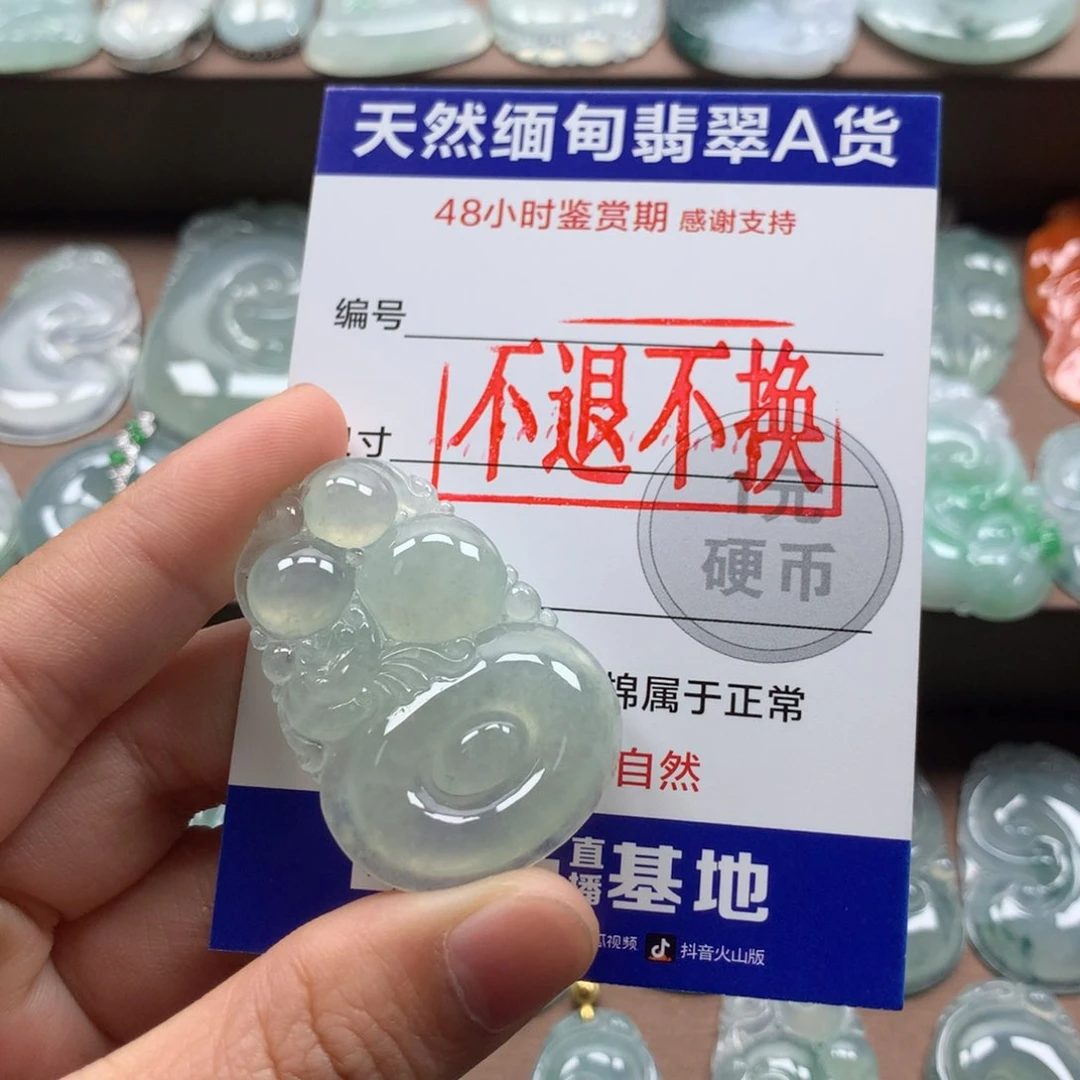 翡翠未镶嵌颈饰向**琳天然翡翠