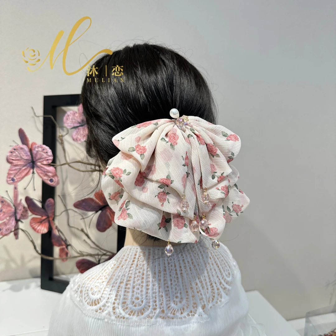 E436【马尾抓】发饰气质超仙头饰手工儿童
