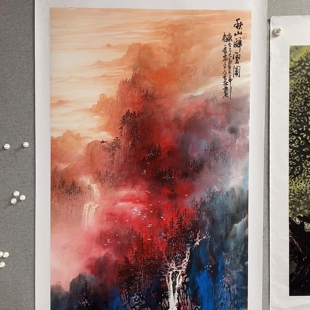 国画纯手绘四尺整张