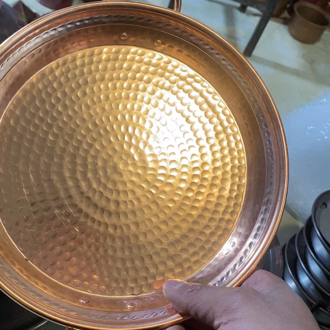 原色烤盘手工锻打工艺