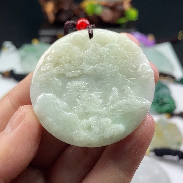 翡翠未镶嵌颈饰随机发