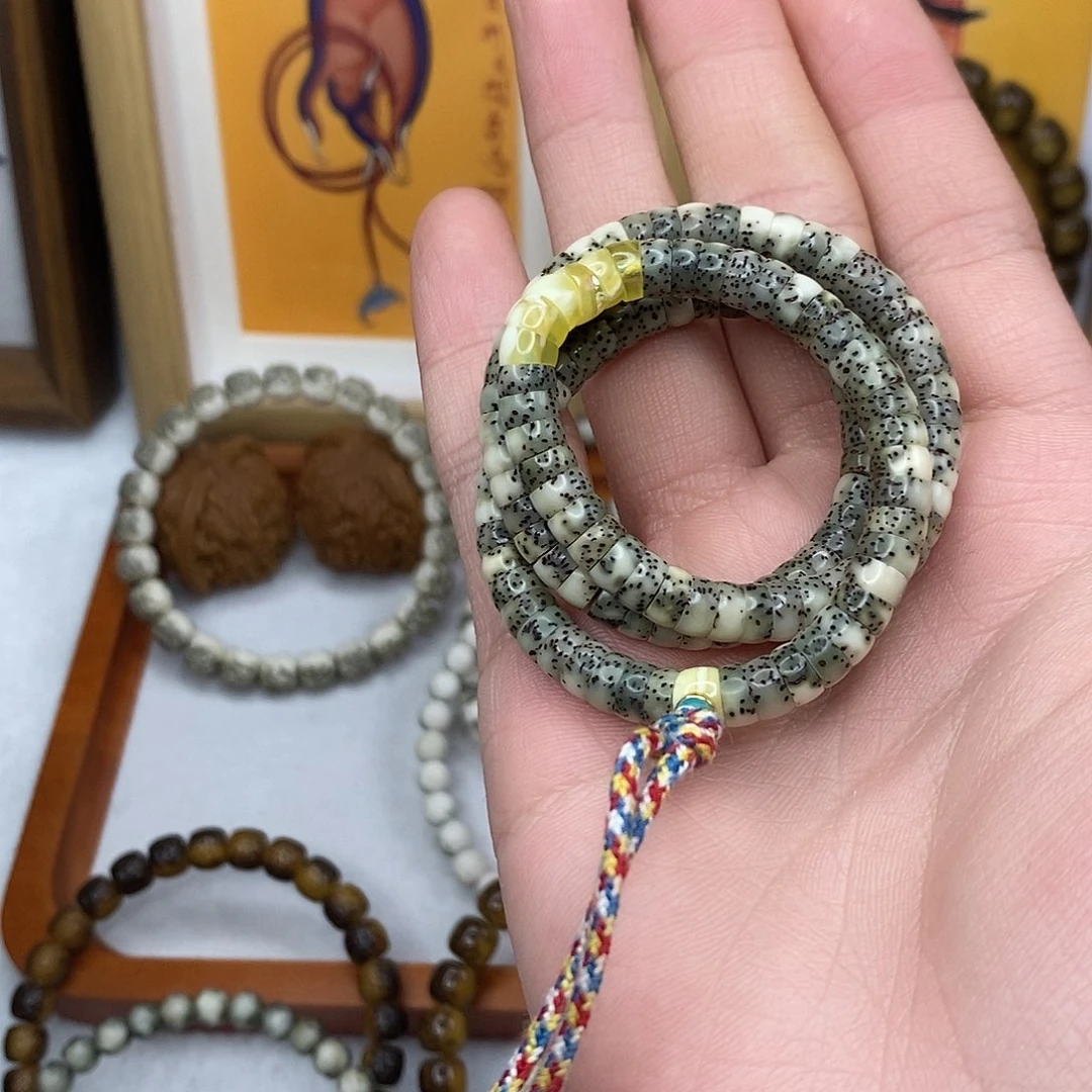 星月菩提吊坠卡6绿包白藏切戴配饰