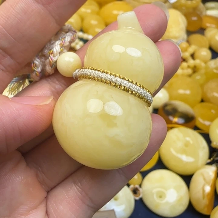 蜜蜡未镶嵌颈饰天然蜜蜡