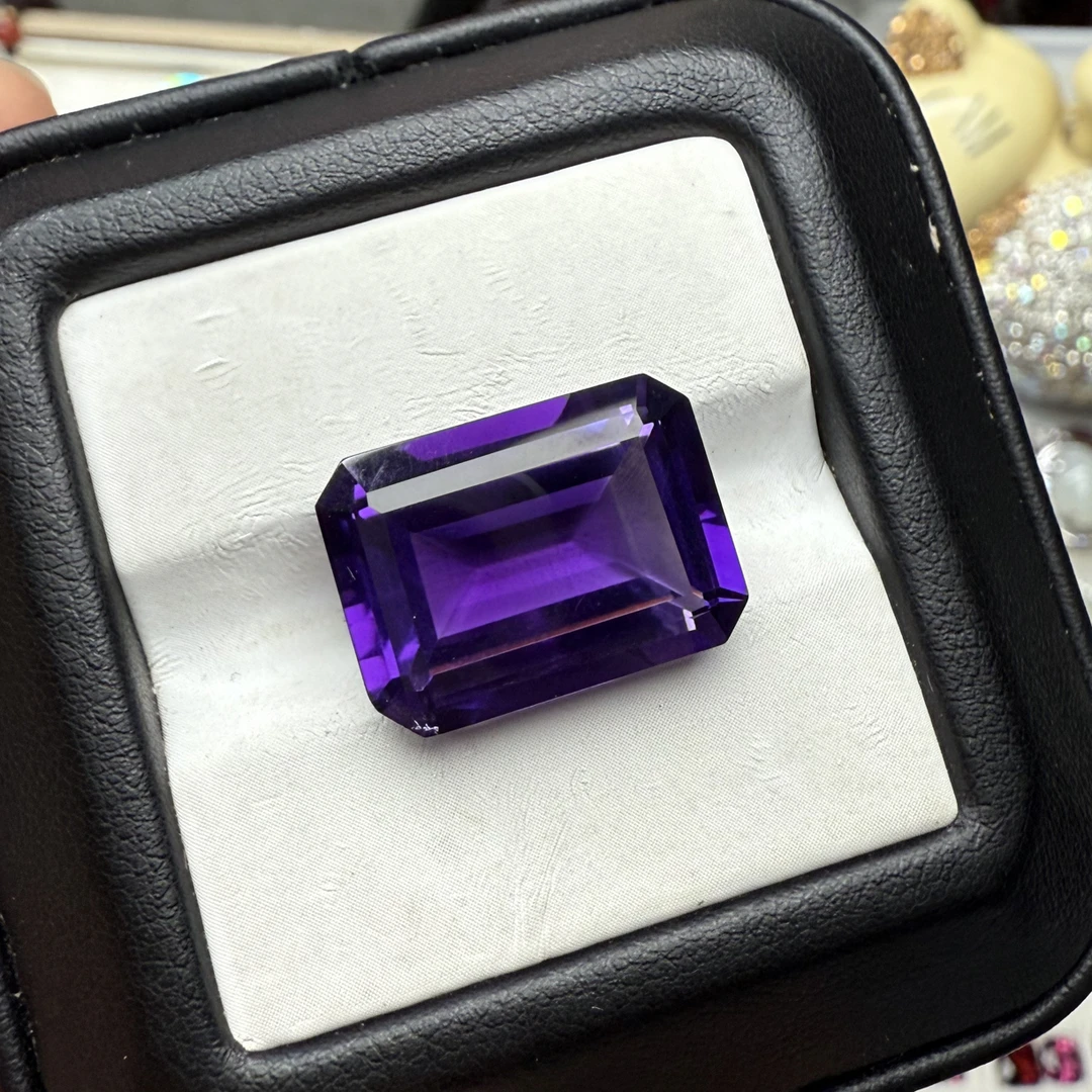 福利款精美紫水晶火彩暴闪卡卡17.7×13毫米毫米