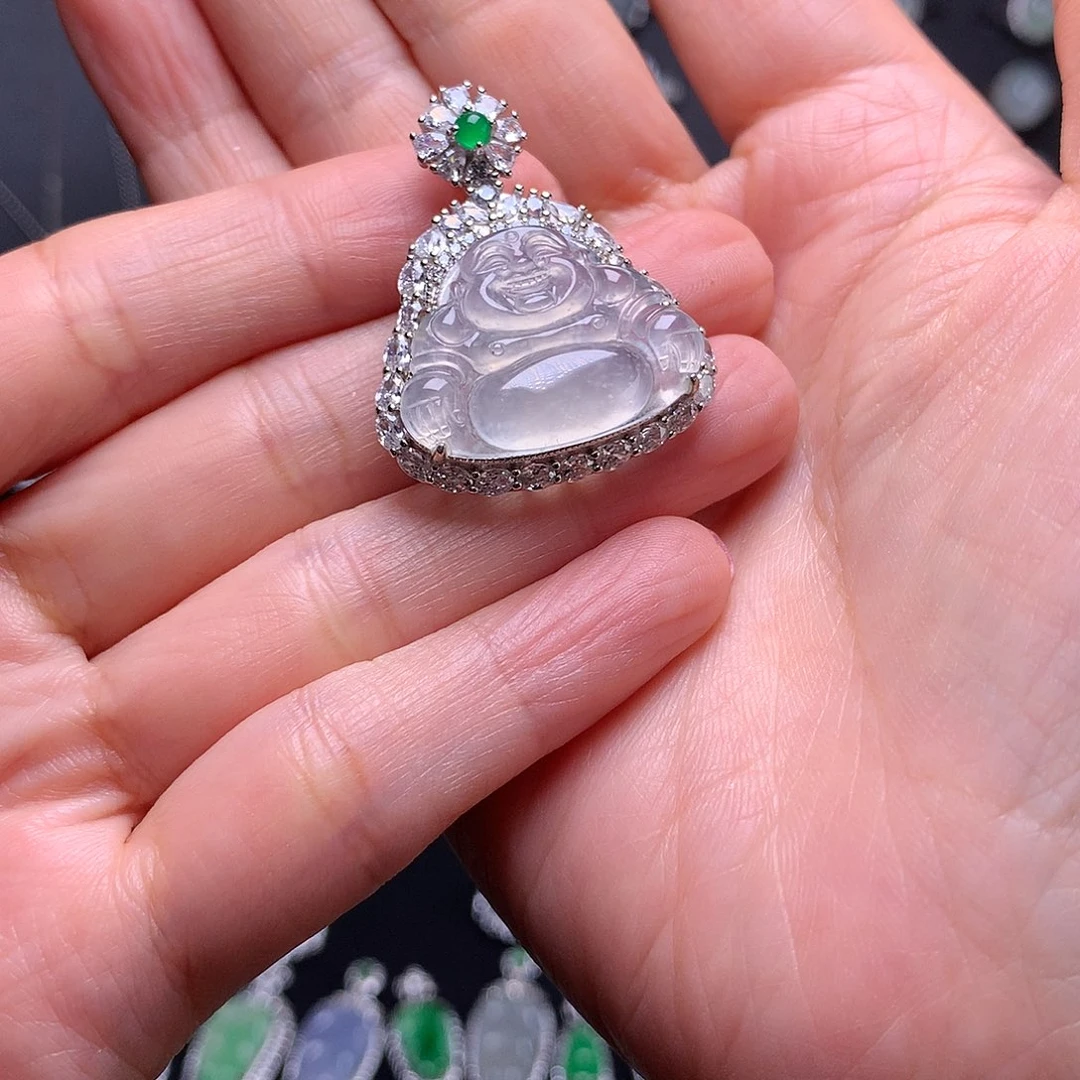 颈饰银S925镶嵌翡翠11111111111