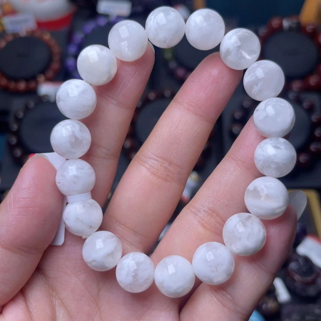 水晶手链未镶嵌白幽灵单圈11mm