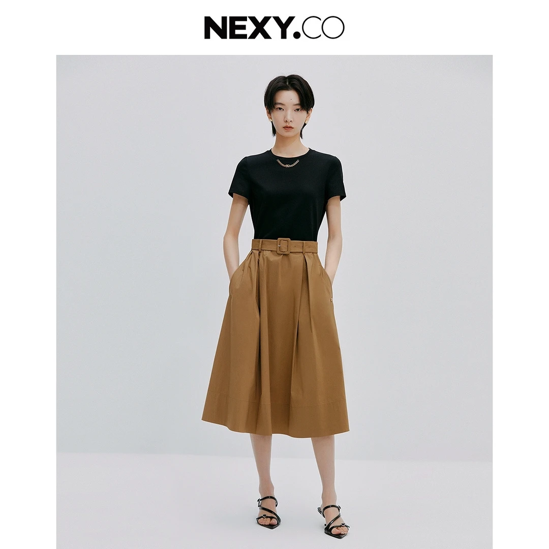奈蔻【星线好物】高级感链条点缀时尚气质连衣裙XF05322