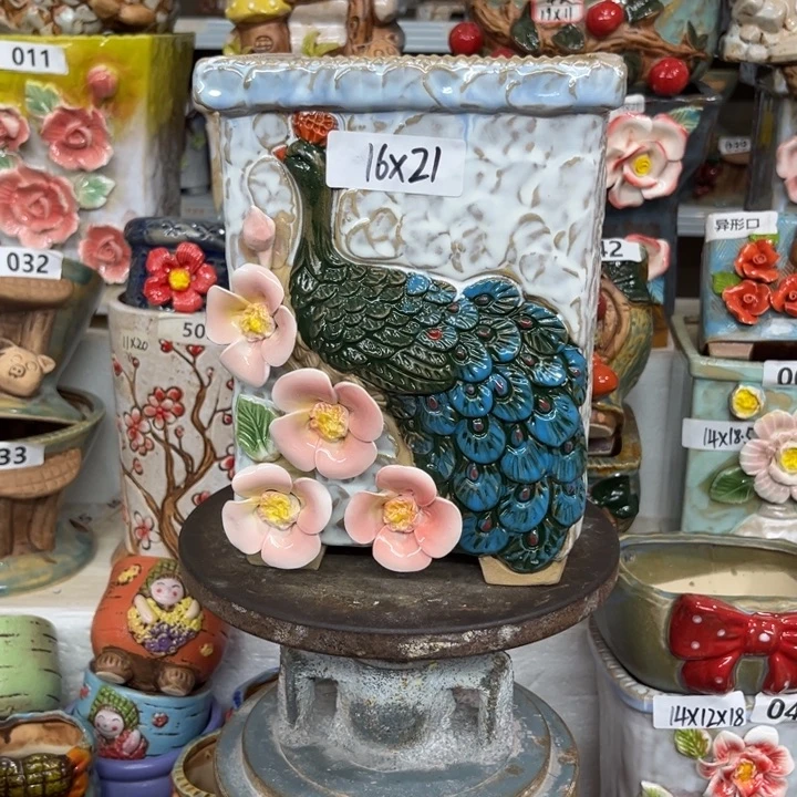 紫砂花盆粗陶材质多肉花盆