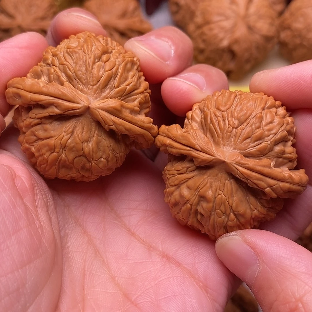 文玩核桃把件全品白狮子41尺