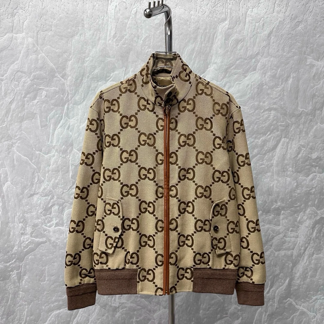 未使用 GUCCI/古驰 双G提花拉链外套 54码 D14283