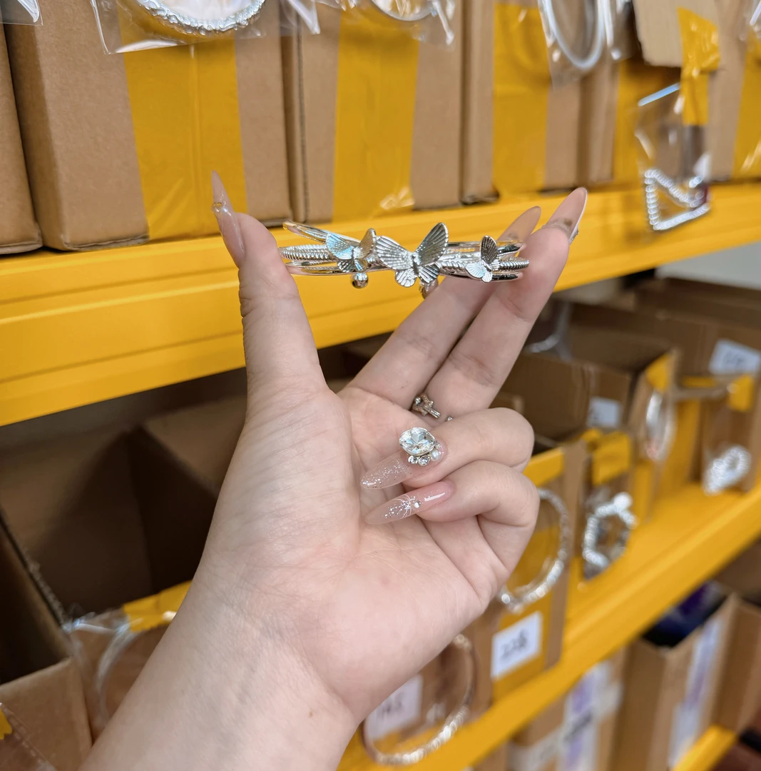 足银手镯 999.9 简约百搭戒指项链手镯盘缠【一号链接】