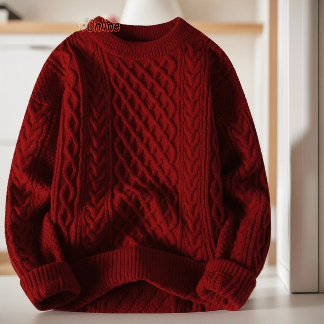 本命年酒打底加厚毛衣保暖季男女外套少年男款男装男士针织衫裤子