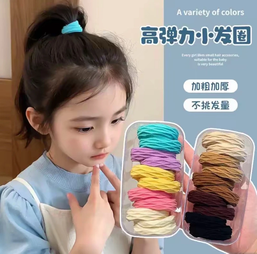 超柔软高弹力耐用高马尾盒装精品发绳皮筋扎头发发圈2025夏季新款