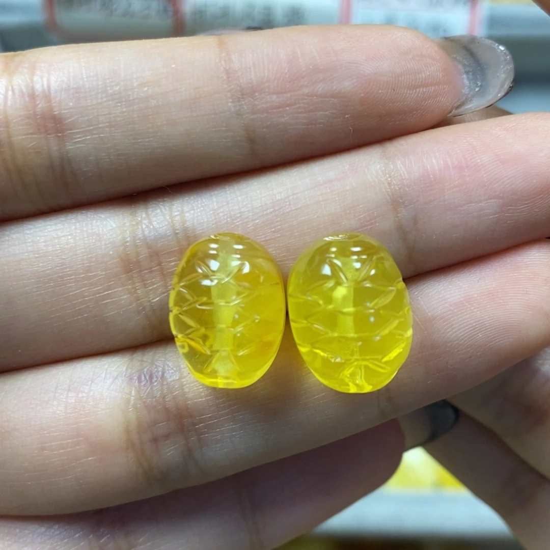 未镶嵌颈饰蜜蜡小***橙富甲