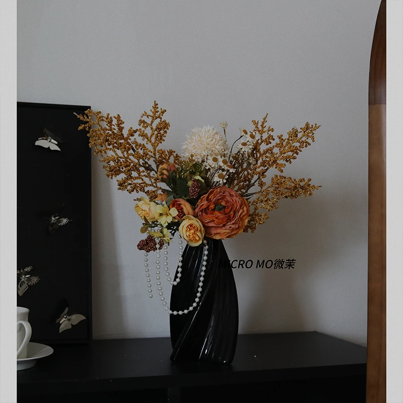 浮生若绮·仿真花餐桌花假花高级感设计感摆件家居装饰摆设