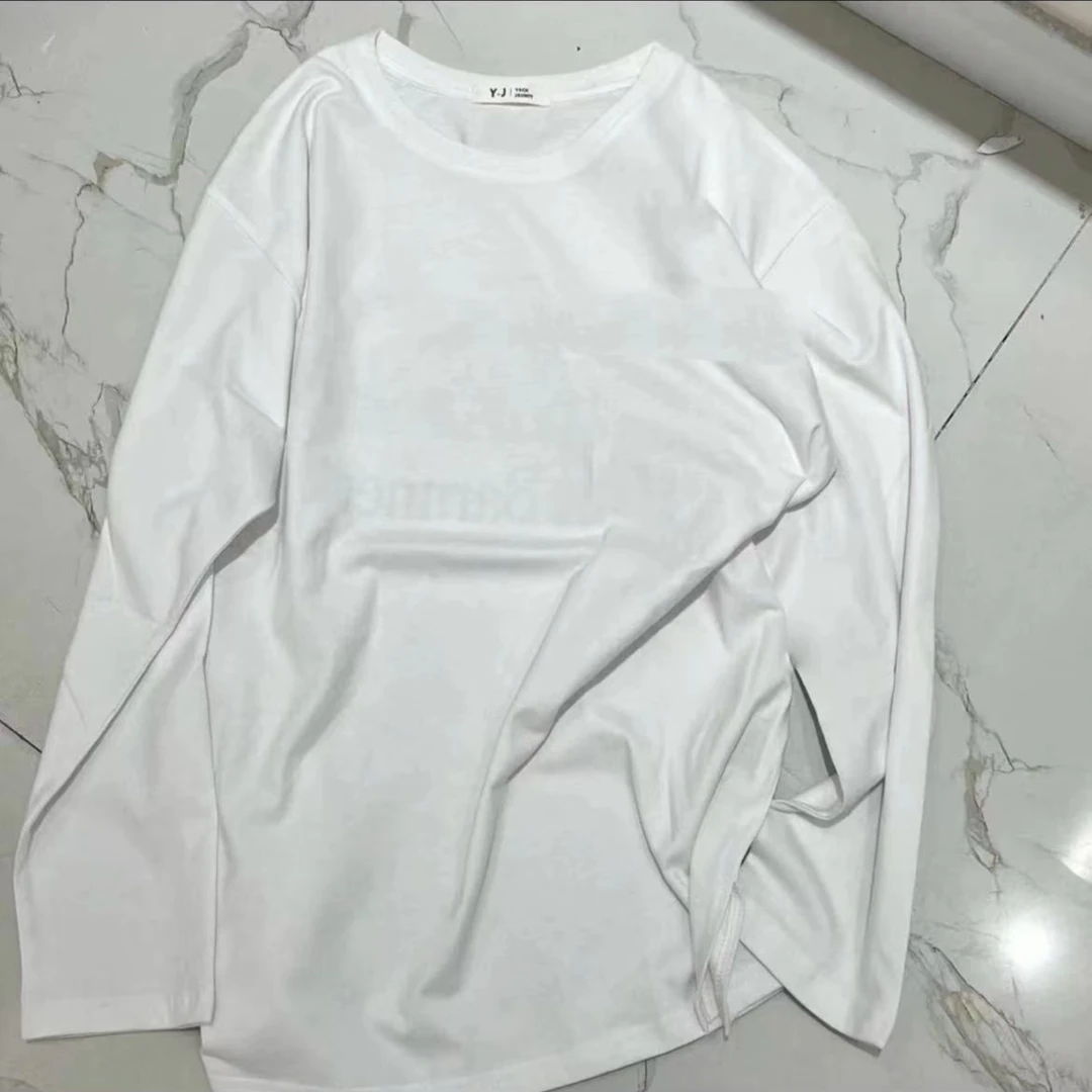 七七定制【火山下雪】2025早春新款时尚百搭休闲T恤0001