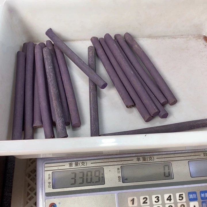 泥塑紫气东来香棒料约300克