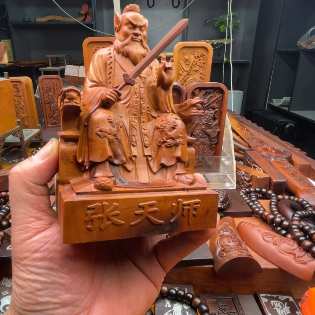 枣木雷击枣木雕刻天使