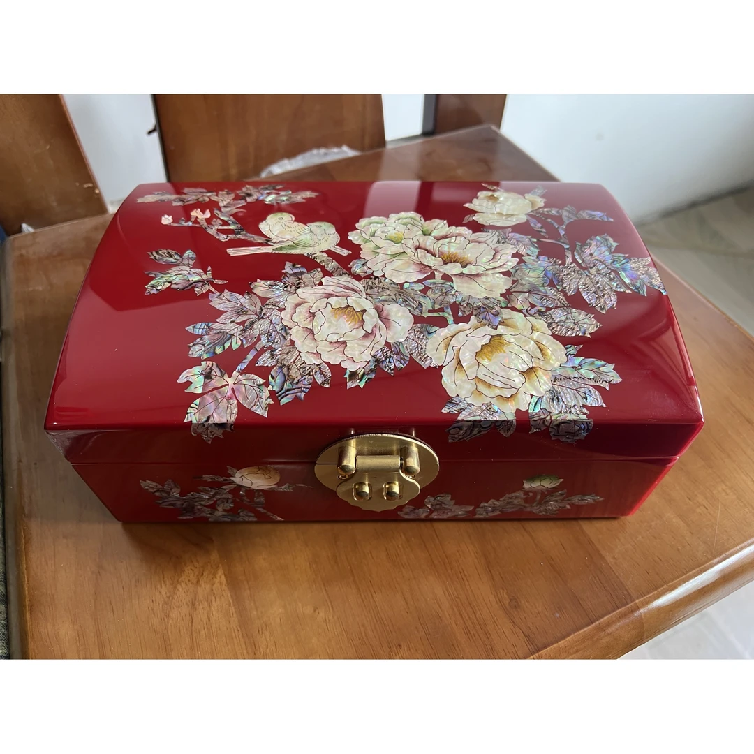 YLGYP首饰盒红色（新鼓面）