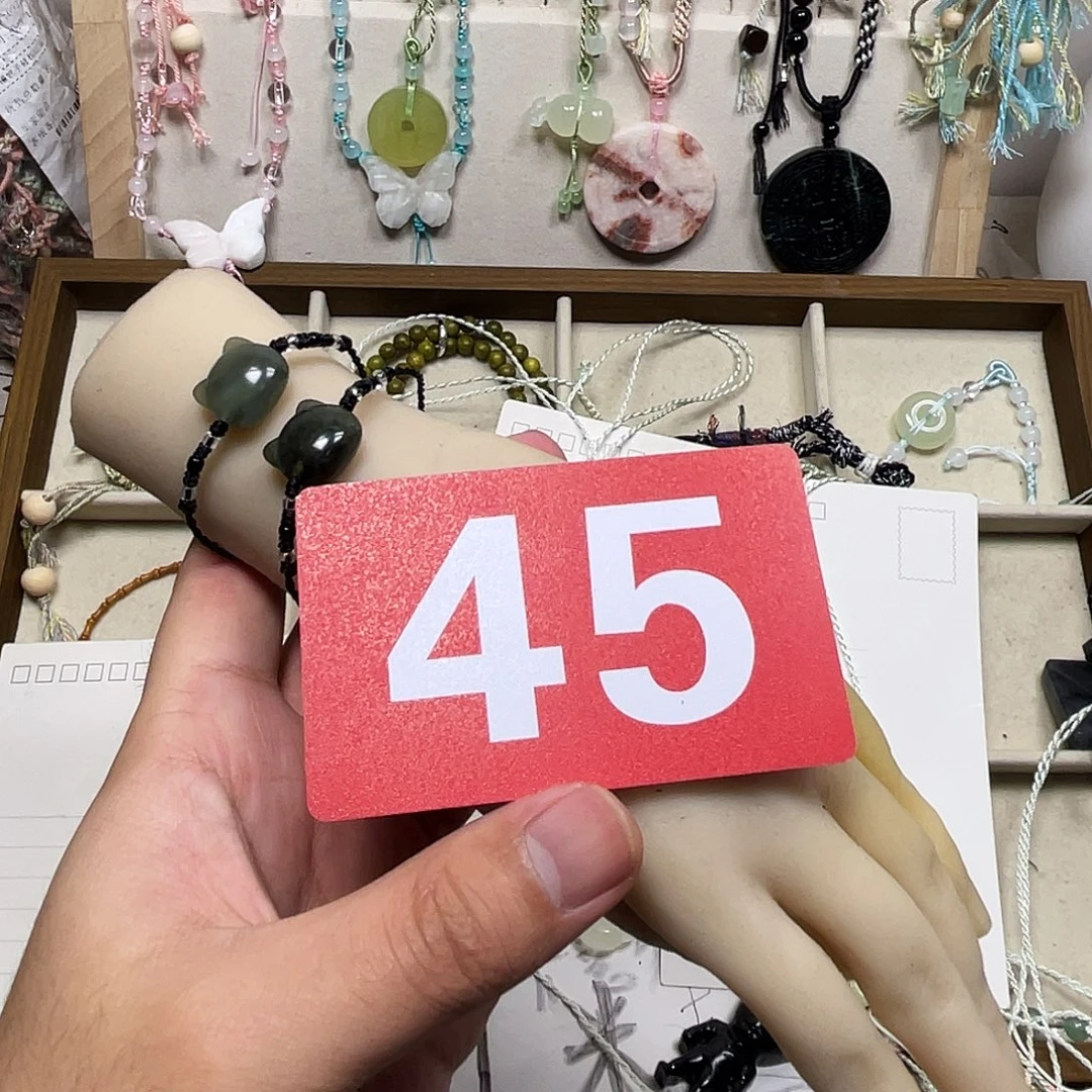 蛇纹石玉合金颈饰