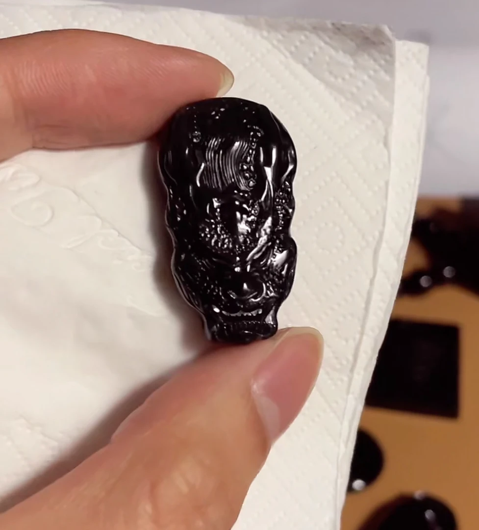 天然翡翠a货墨翠