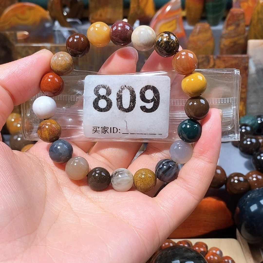 硅化玉天然北票硅化玉手串未镶嵌天然北票硅化玉手串