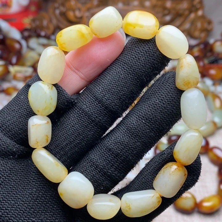 和田玉未镶嵌手链