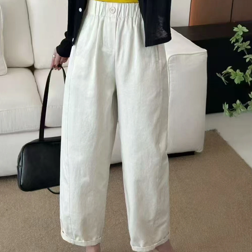 米粒家6189秋款奶奶裤梨形身材必备