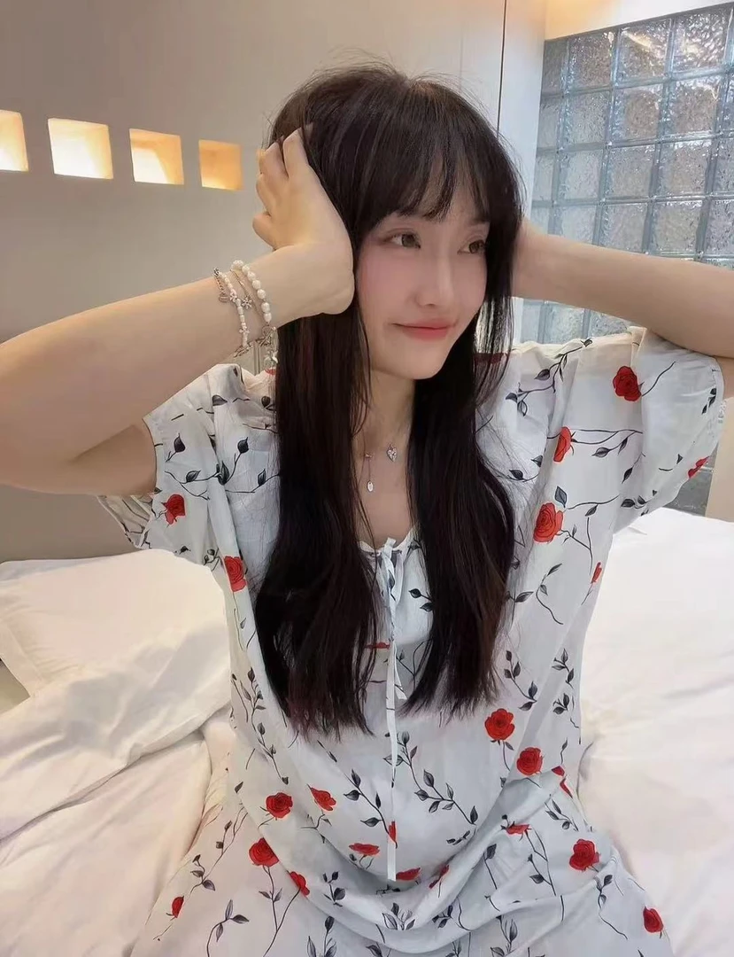 【连衣裙】棉绸碎花裙显瘦春夏秋可外穿睡衣国风宽松睡裙80-150斤