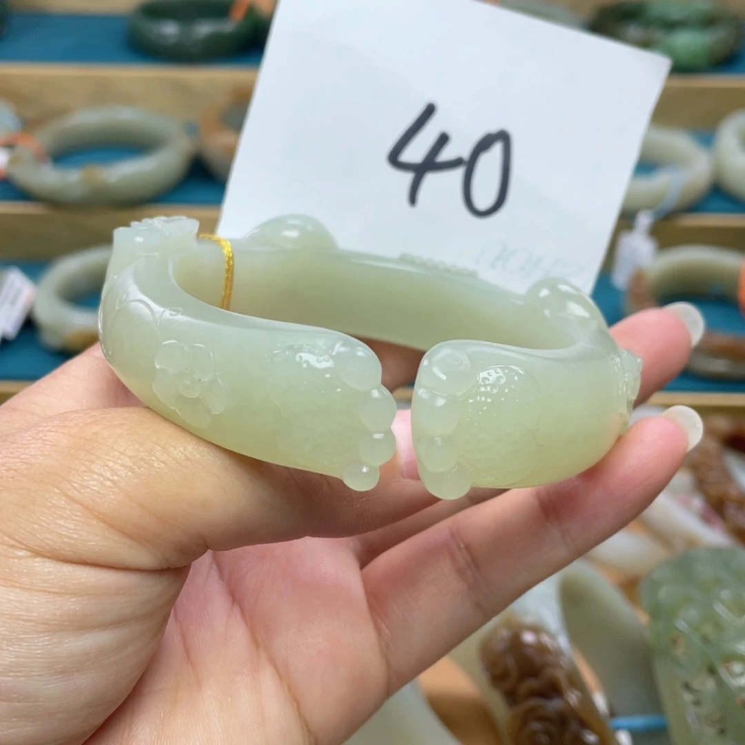 未镶嵌手镯和田玉圈口61