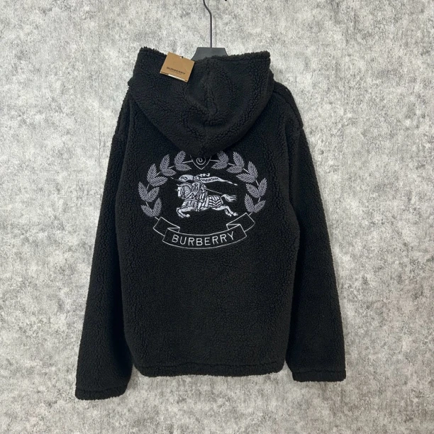 未使用 BURBERRY/博柏利 黑色战马泰迪卫衣外套