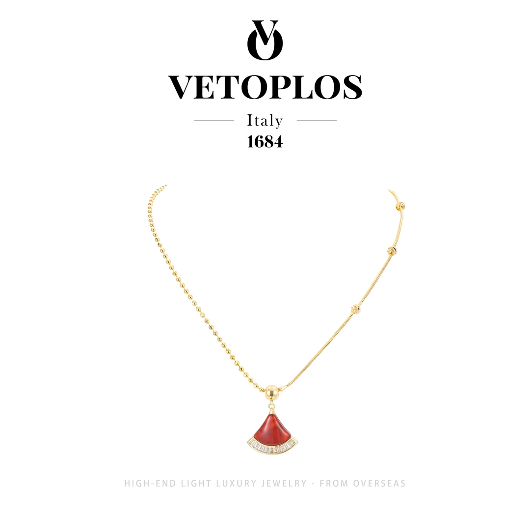 镀k金【烈焰裙摆】Vetoplos设计师款春夏裙子项链F2577