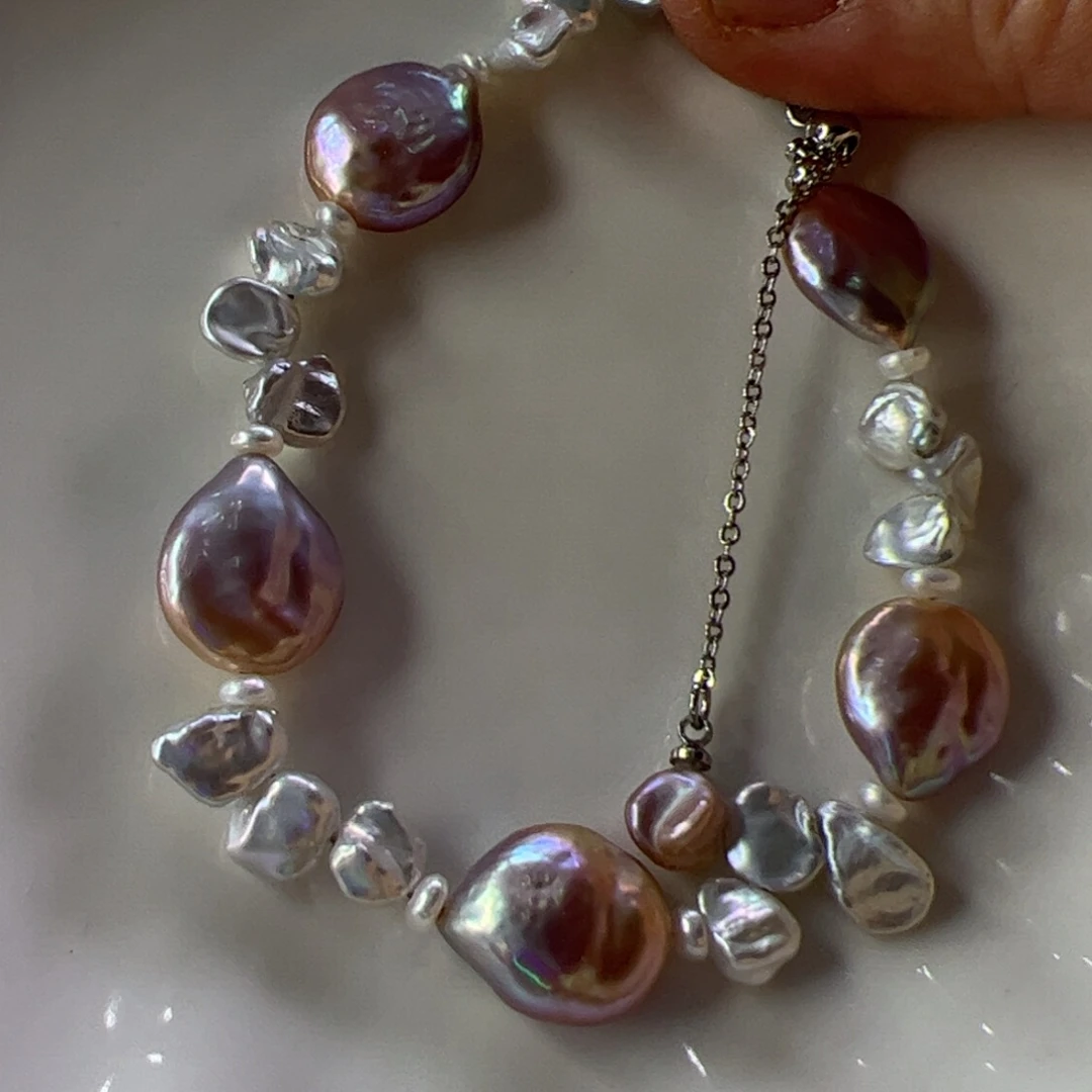 手绳淡水珍珠合金868