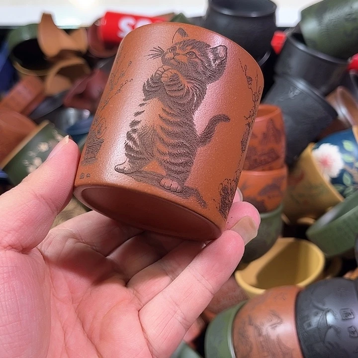 茶杯紫砂全手工紫砂主人杯