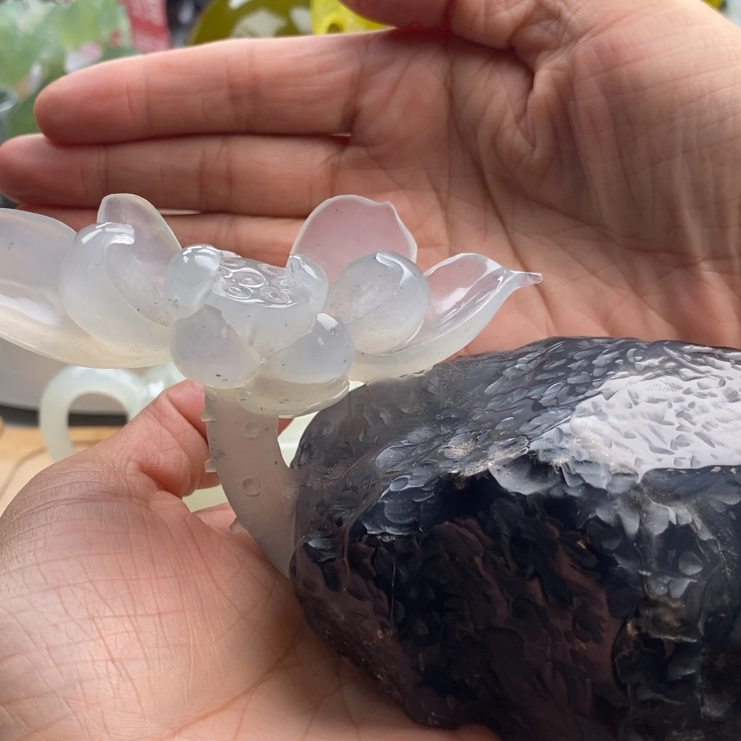 岫玉未镶嵌四大名玉摆件