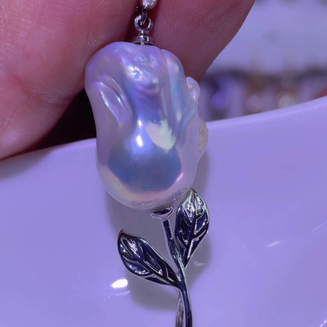 淡水珍珠未镶嵌天然淡水珍珠吊坠