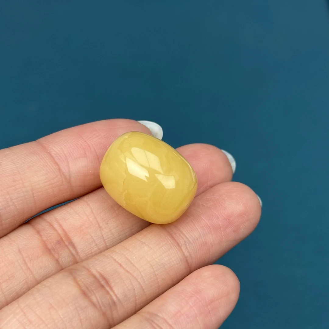 Y5051天然原矿蜜蜡 妖花桶珠16x19mm 3克抖音基地质检发货