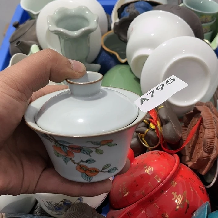 茶具默认微瑕瓷器、茶具、壶、摆件，介意勿拍