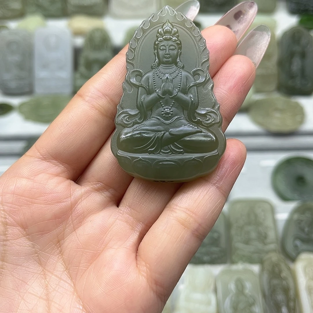 和田玉颈饰未镶嵌郎**下