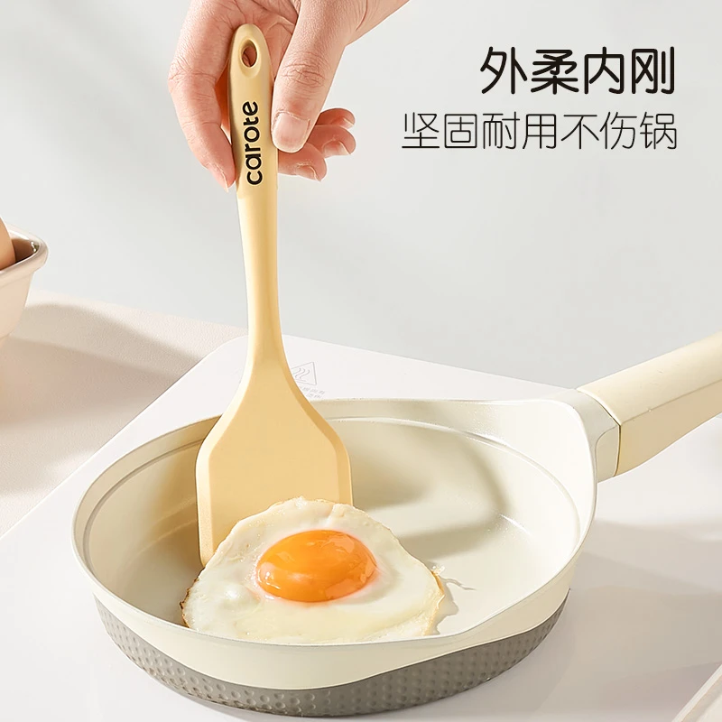 卡罗特硅胶铲锅铲小号辅食迷你铲勺耐高温食品级汤勺刮刀打蛋器