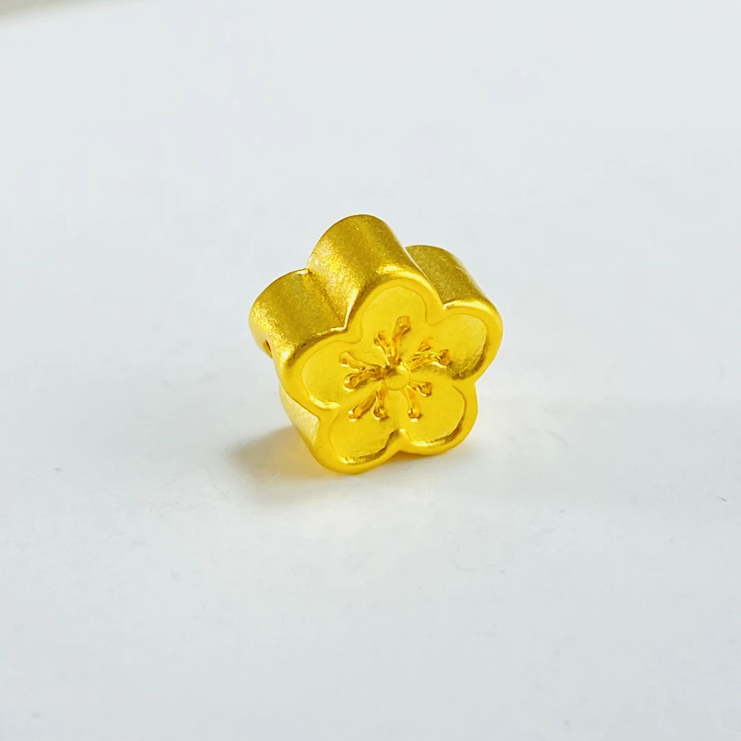 足金999 黄金双面桃花 0.48