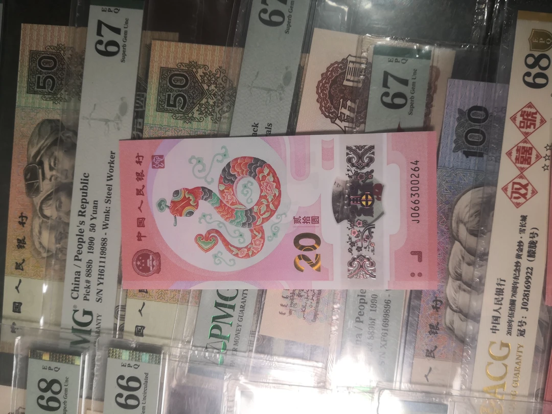 蛇年纪念钞066300264