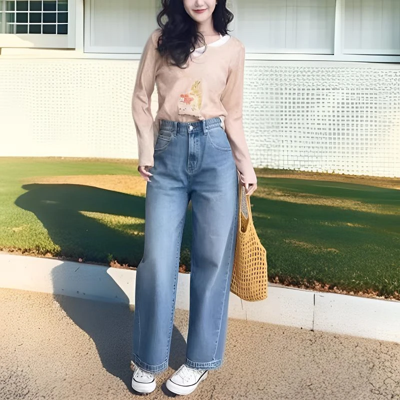 胖姐严选新品春秋款适合小个子穿的九分弯刀裤显瘦百搭中高腰