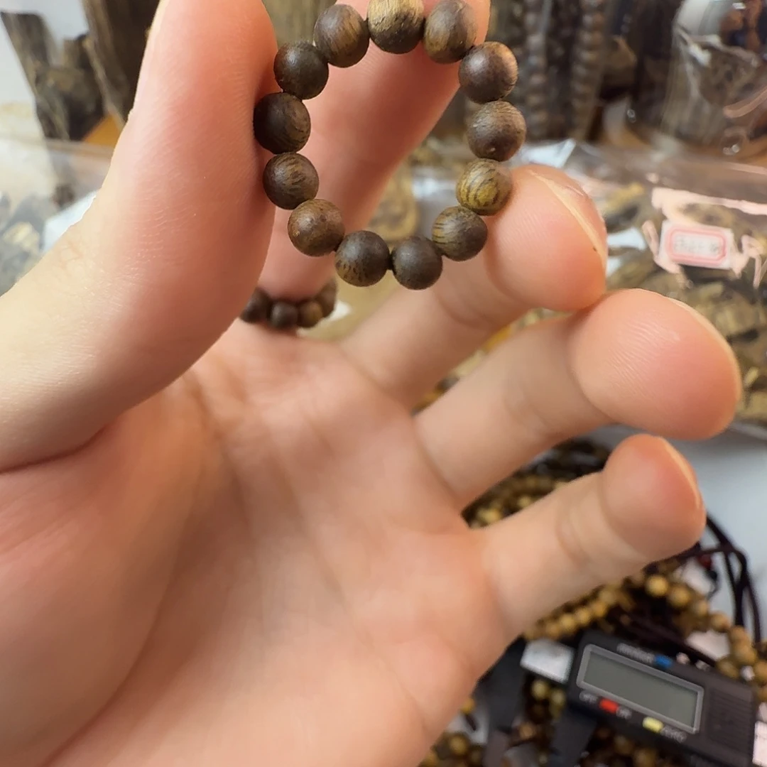 沉香碎屑沉香小戒指