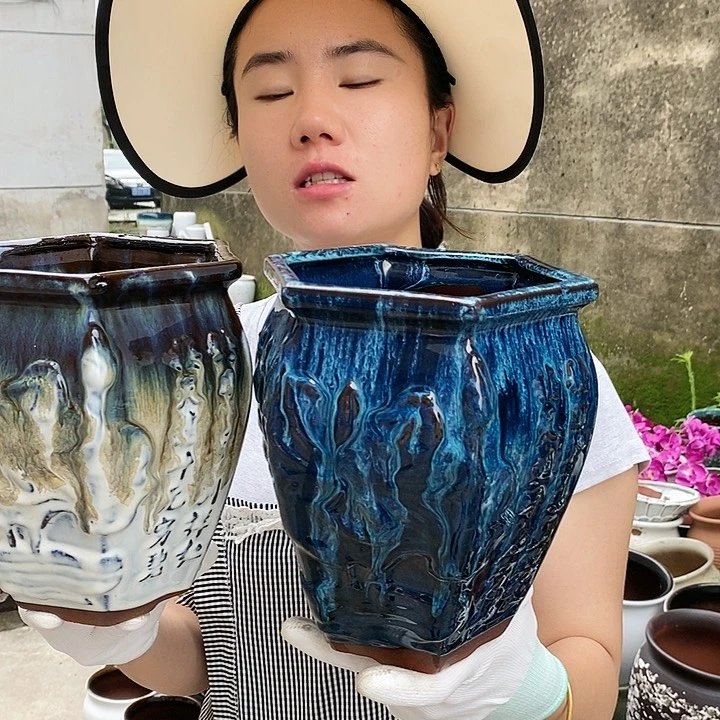 紫砂花盆正品口15高20