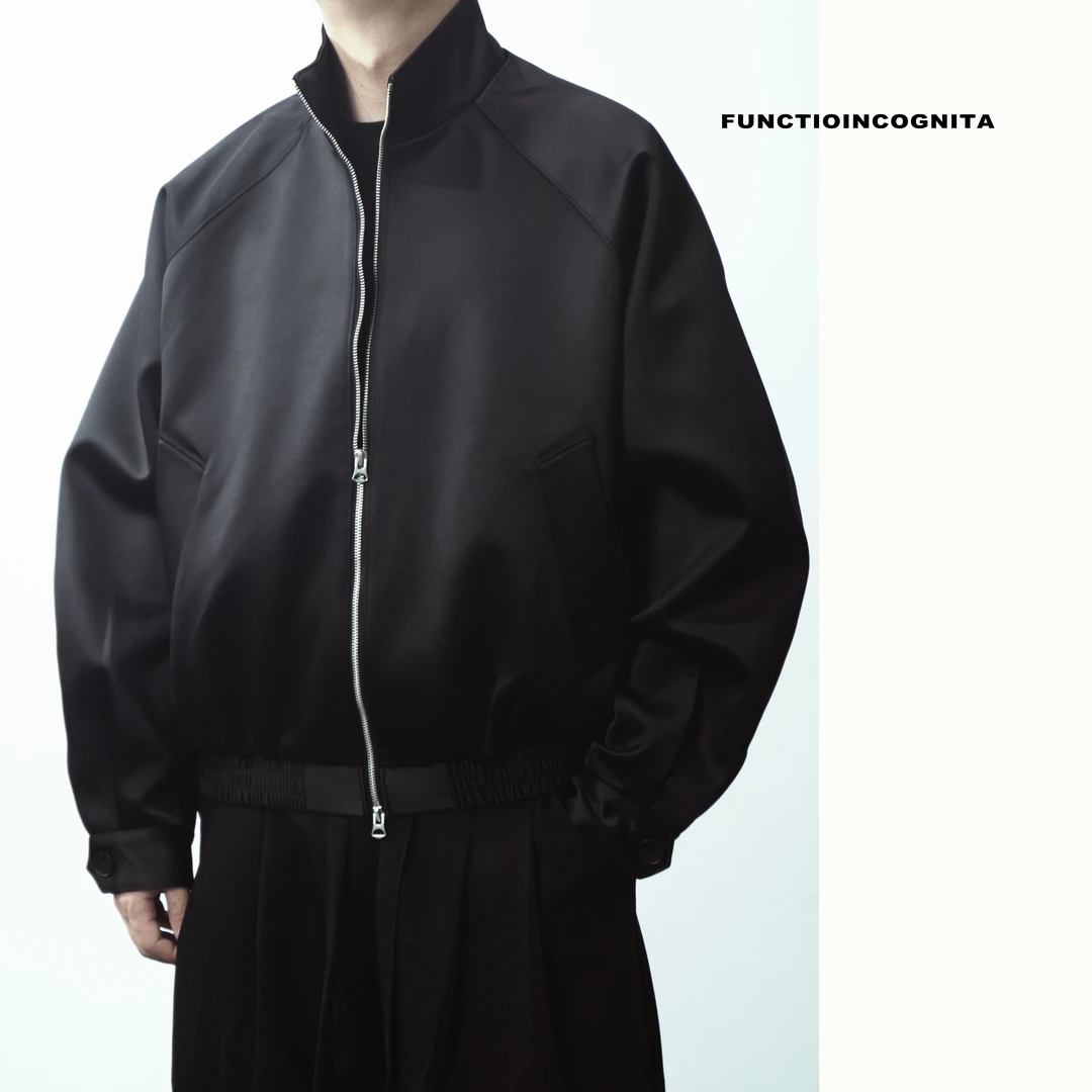 Functioincognita【立领缎面夹克】定制贵妃缎 老钱显贵