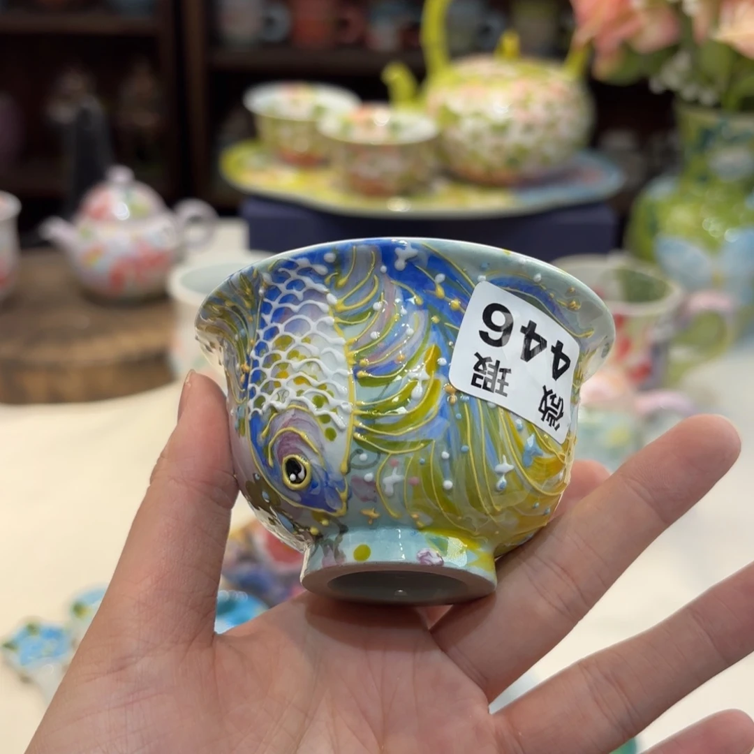 景德镇手绘高温釉下彩陶瓷茶具